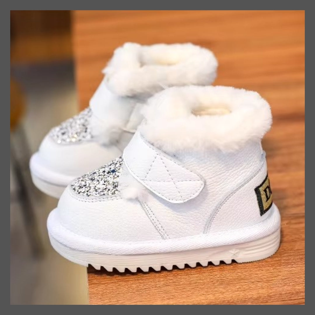 Bottes de Neige Enfant pour les Fille ! Mode Hiver avec Paillettes