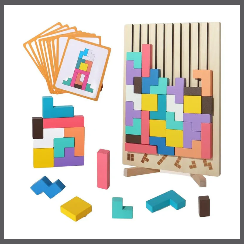 Tetris Montessori en bois
