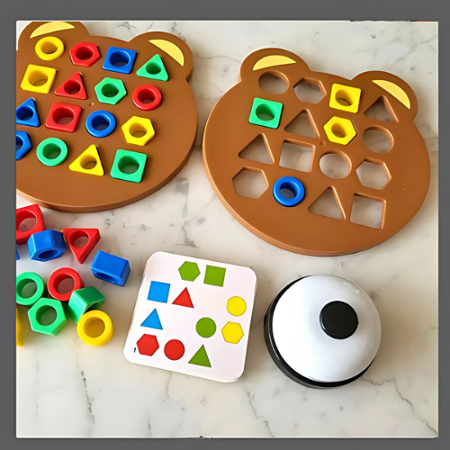Jeu d'Association Formes et Couleurs | Puzzmatch™ (Pack Duo)