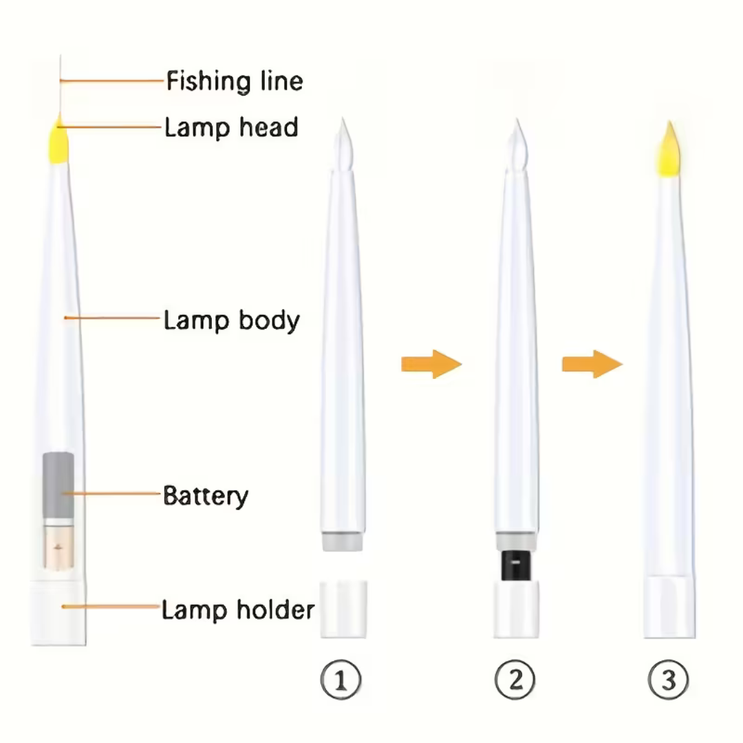 FlotteLuxe – Bougies Flottantes pour Décorations de Saison