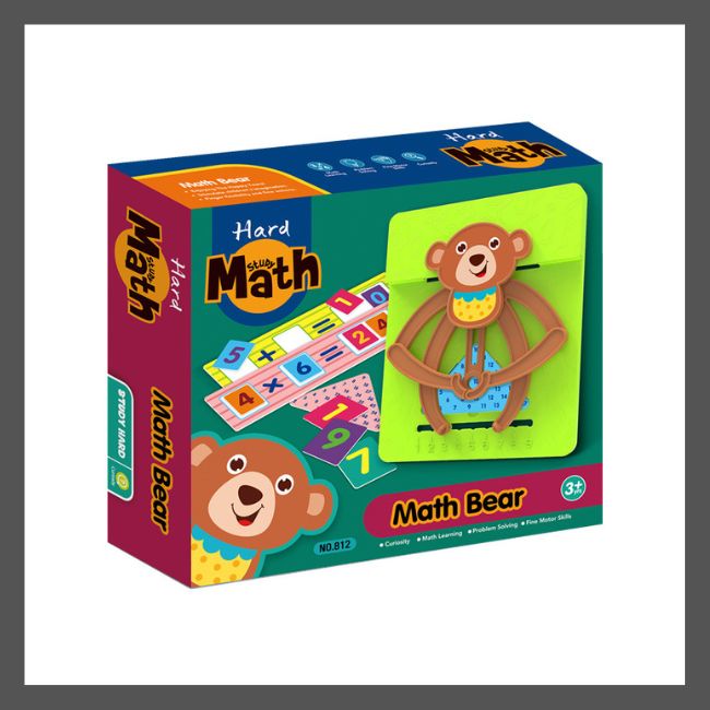 Jeu educatif mathematique en bois-tableau darithmetique montessori