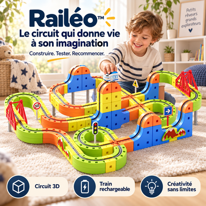 Railéo™ — Le circuit électrique anti-gravité 3D