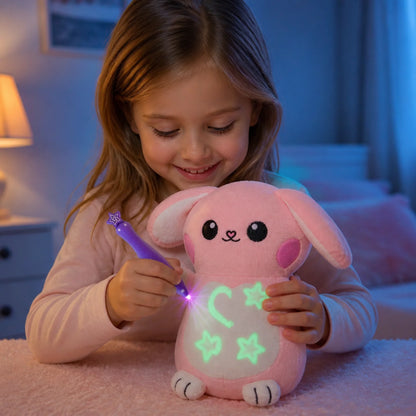 Peluche Magique LumiDessin™ — Toutou Lumineux Interactif pour Enfants.