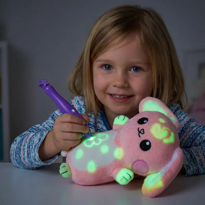 Peluche Magique LumiDessin™ — Toutou Lumineux Interactif pour Enfants.