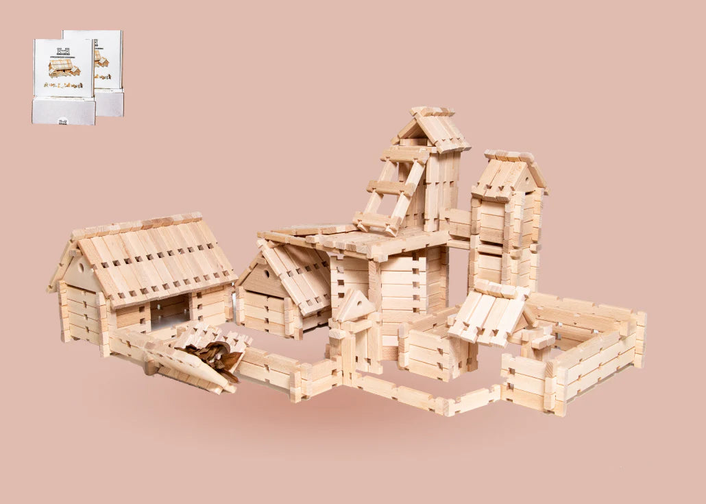 🏰 Château BoisMagik™ — Le Kit de Construction en Bois Qui Transforme Chaque Enfant en Petit Architecte