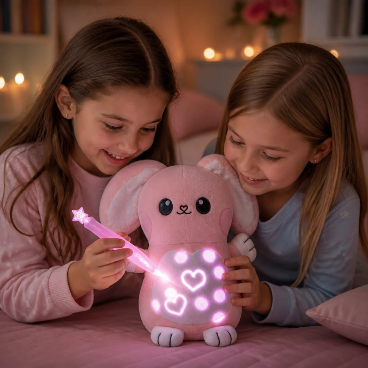 Peluche Magique LumiDessin™ — Toutou Lumineux Interactif pour Enfants.