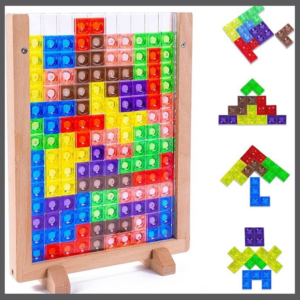 PuzzliZen™ – Puzzle Éducatif en Bois Anti-Écran