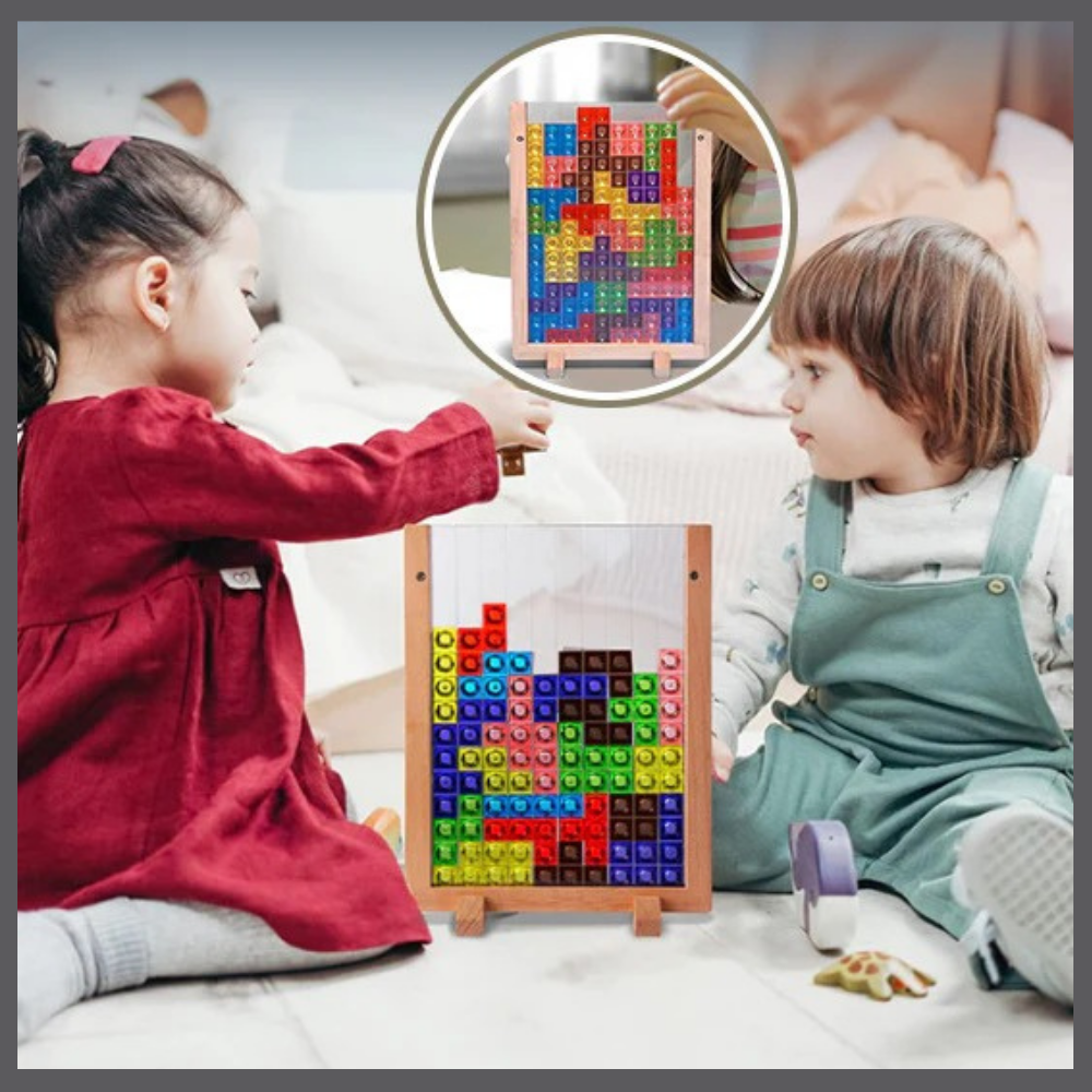 PuzzliZen™ – Puzzle Éducatif en Bois Anti-Écran