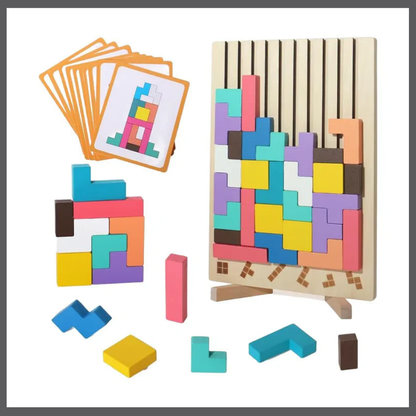 Tetris Montessori en bois