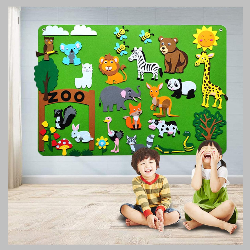 Tableau en feutre pour enseigner aux enfants SUISSEKIDS™