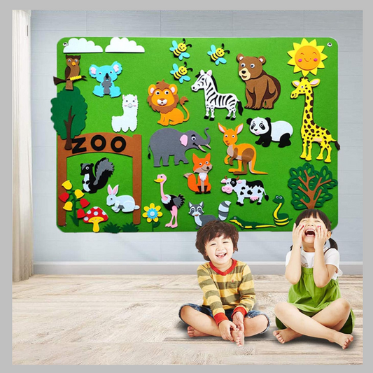 Tableau en feutre pour enseigner aux enfants SUISSEKIDS™