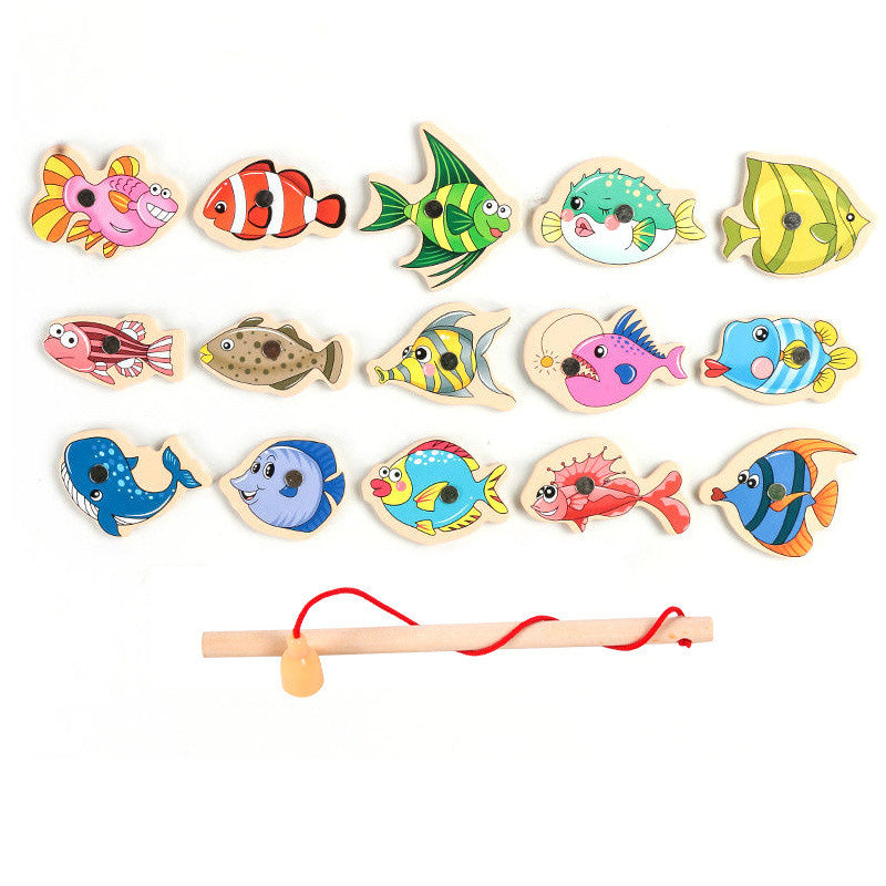 Jouets de pêche en bois Montessori