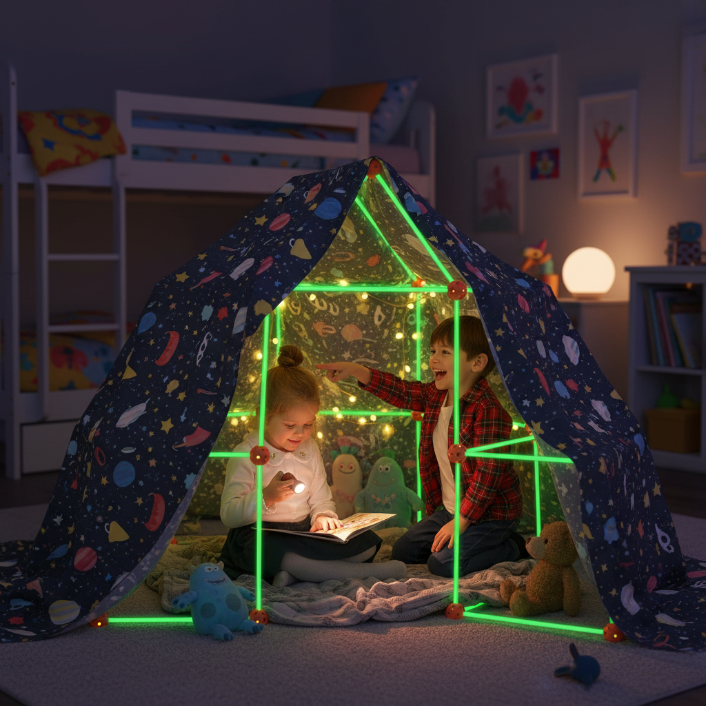 LumiCaban™ – Kit Cabane Lumineuse XXL pour Enfants