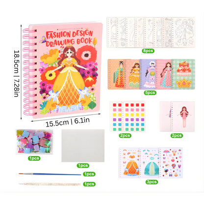 PrincesseCréa™ – Kit Artistique & Robes Texturées 3D