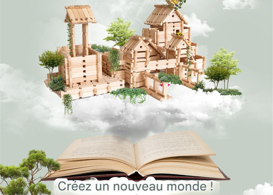 🏰 Château BoisMagik™ — Le Kit de Construction en Bois Qui Transforme Chaque Enfant en Petit Architecte