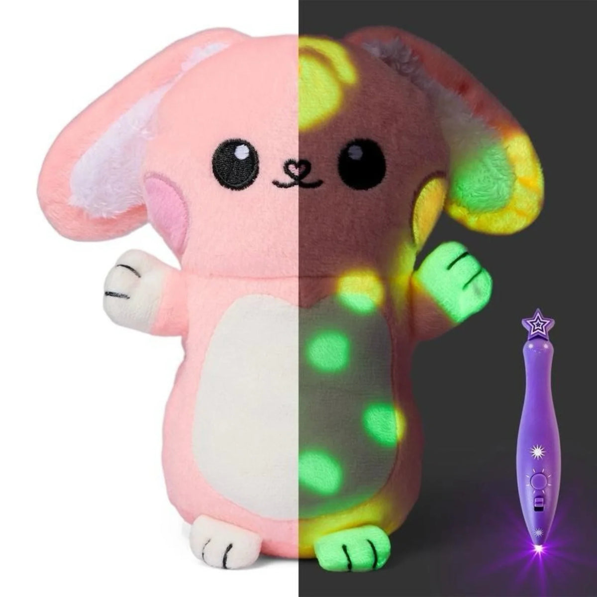 Peluche Magique LumiDessin™ — Toutou Lumineux Interactif pour Enfants.