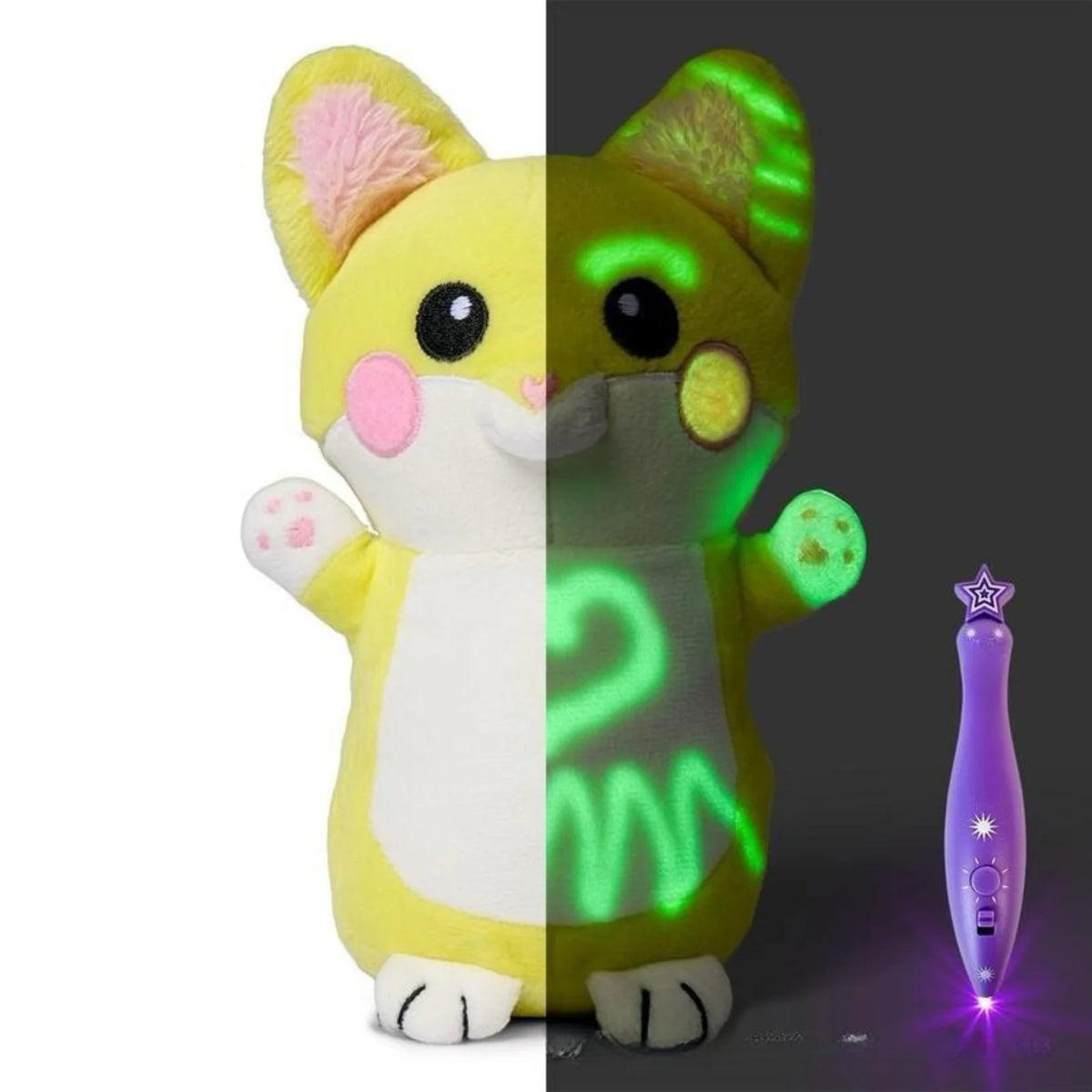 Peluche Magique LumiDessin™ — Toutou Lumineux Interactif pour Enfants.