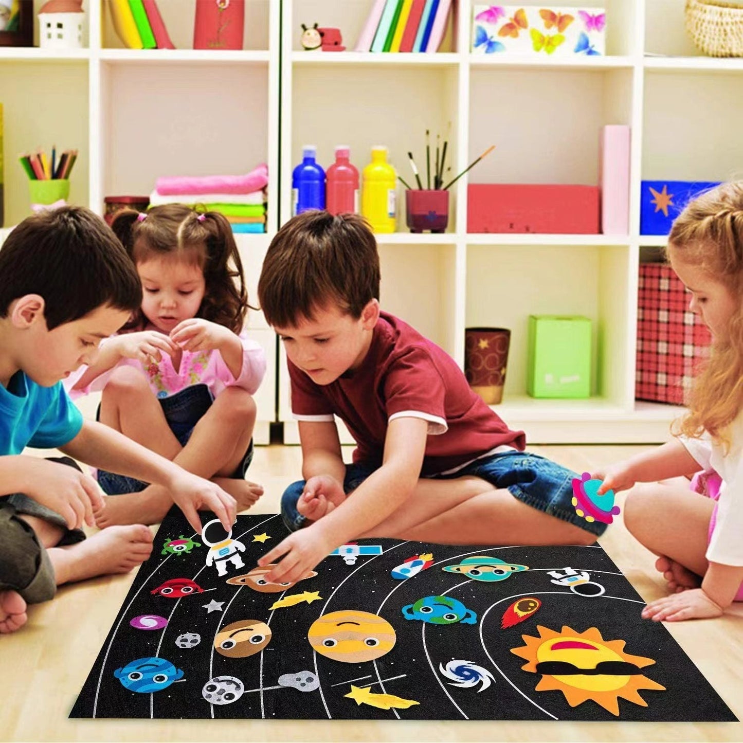 Tableau en feutre pour enseigner aux enfants SUISSEKIDS™