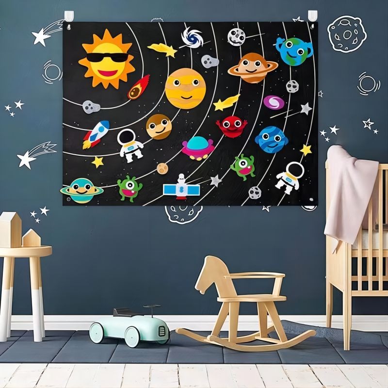 Tableau en feutre pour enseigner aux enfants SUISSEKIDS™