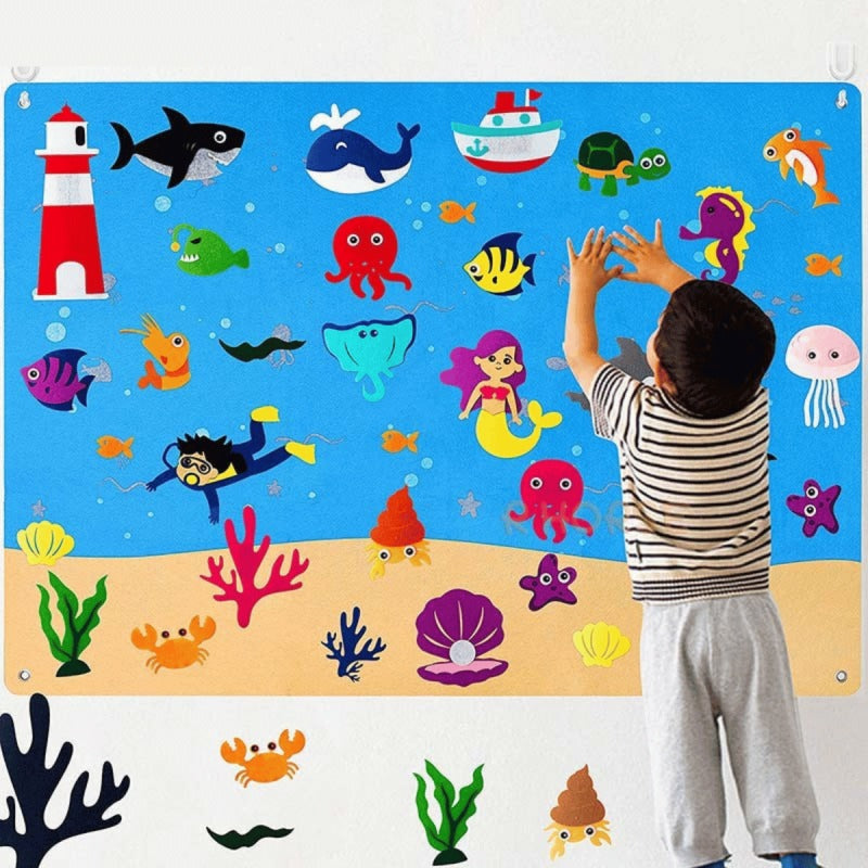 Tableau en feutre pour enseigner aux enfants SUISSEKIDS™