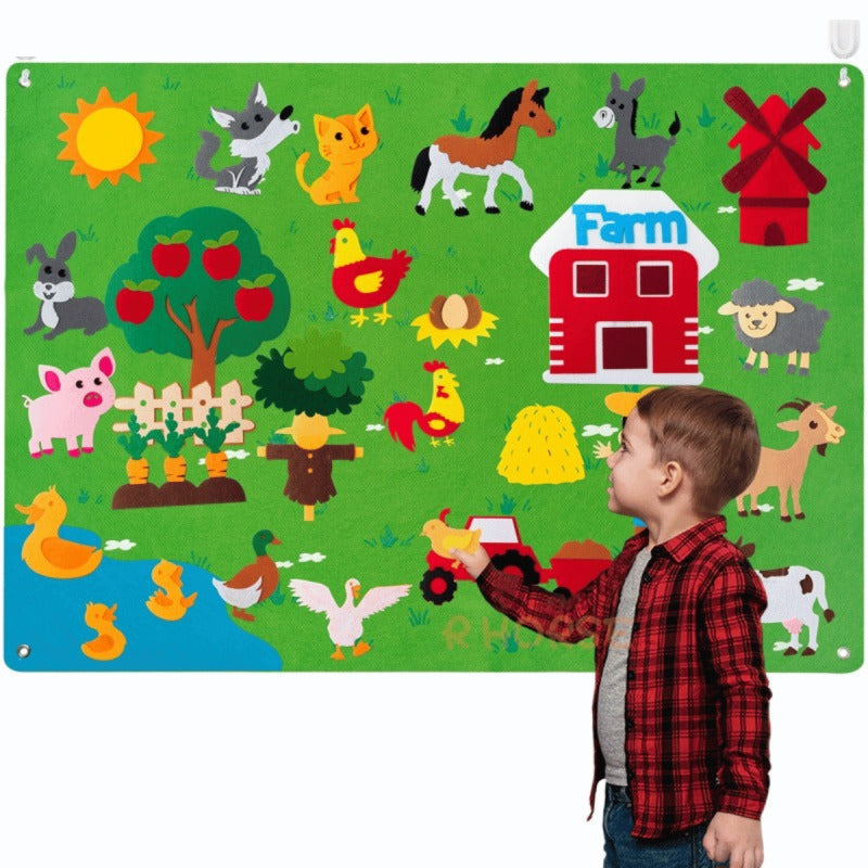 Tableau en feutre pour enseigner aux enfants SUISSEKIDS™