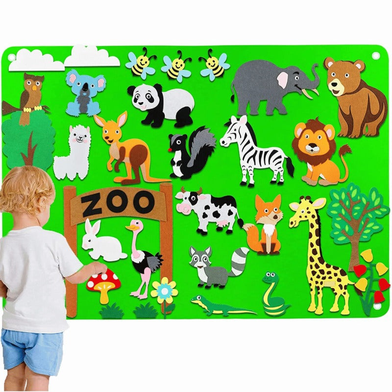 Tableau en feutre pour enseigner aux enfants SUISSEKIDS™