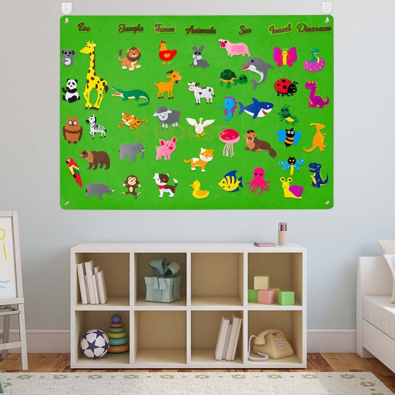 Tableau en feutre pour enseigner aux enfants SUISSEKIDS™