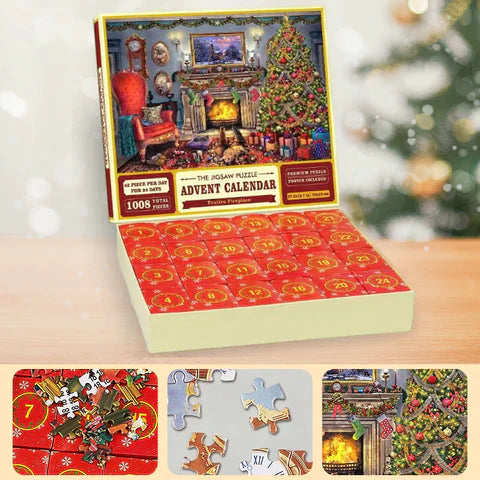 Boîte aveugle puzzle de Noël surprise 24 jours